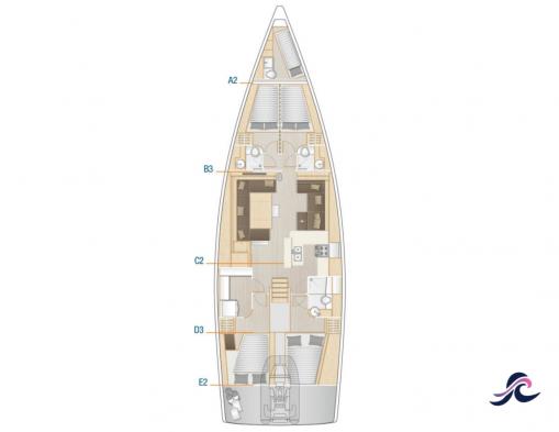 Hanse 588 - Werftbild